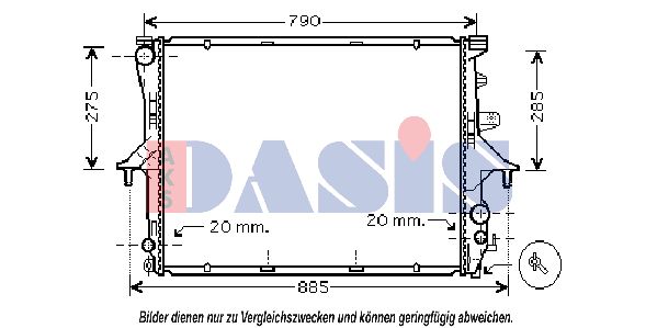 AKS DASIS Radiators, Motora dzesēšanas sistēma 044000N